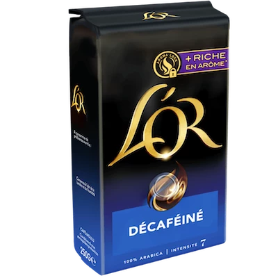 Caffè decaffeinato macinato 250g - L'OR