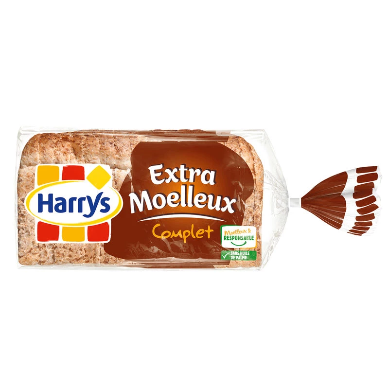 Pane da tramezzino integrale extra morbido x16 280g - HARRY'S