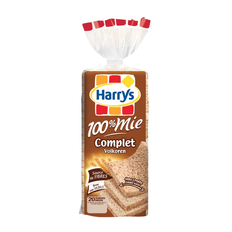 Pane da tramezzino 100% integrale 500g - HARRY'S