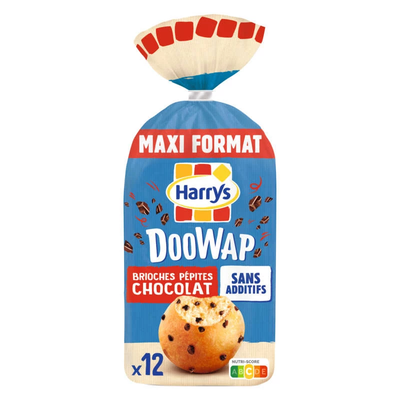 Brioche Doowap Chocolat Noir  X12 480g - HARRYS