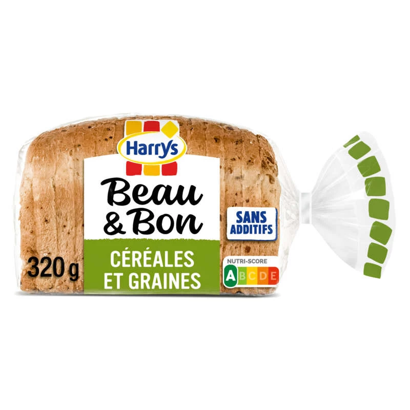 Pain de Mie Céréales et Graines, 320g- HARRY'S