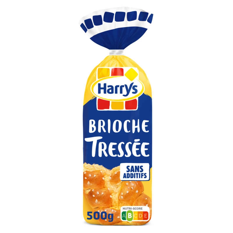 Plain Braided Brioche Without Additives 450g - HARRYS