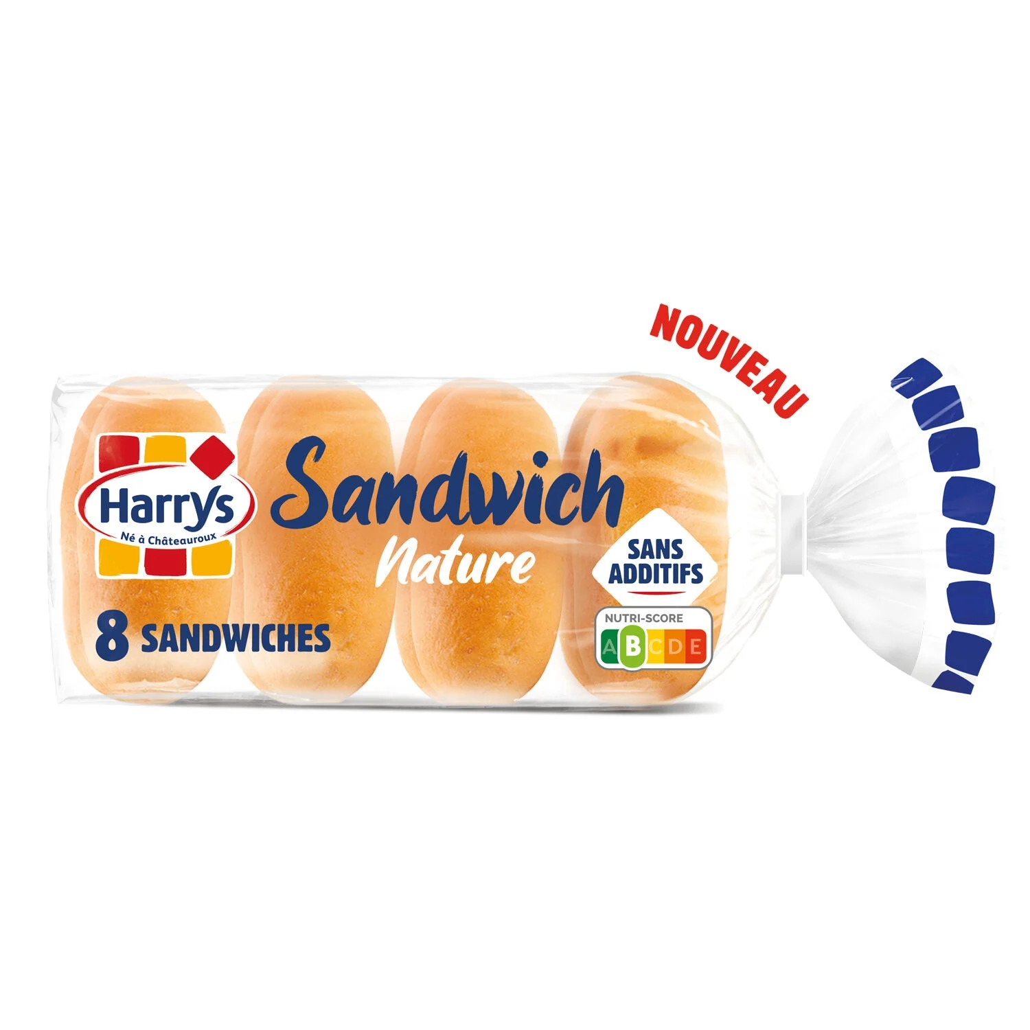 Plain Sandwich Bread Without Additives X8 - Harrys