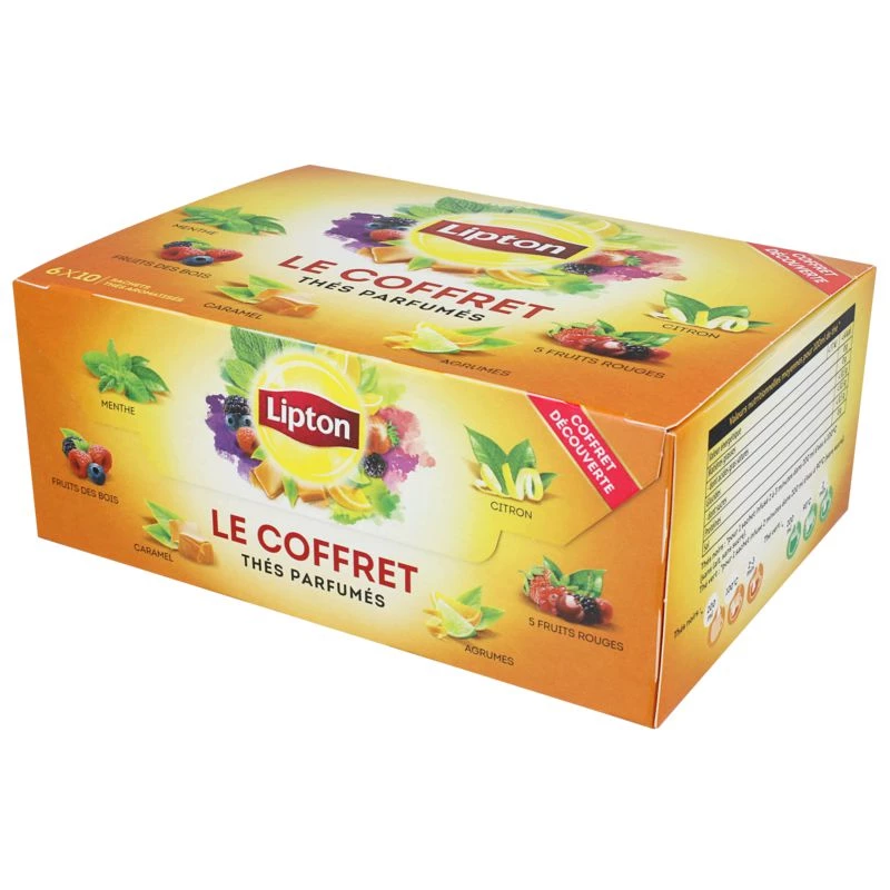 Thés parfumés le coffret x60 96g - LIPTON