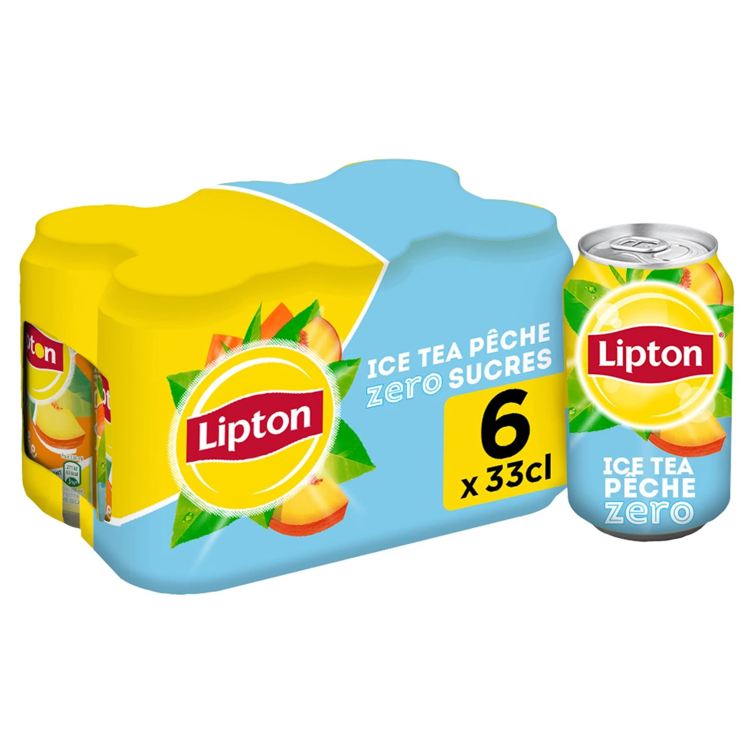 Tè freddo Lipton. Peche Light 6x33