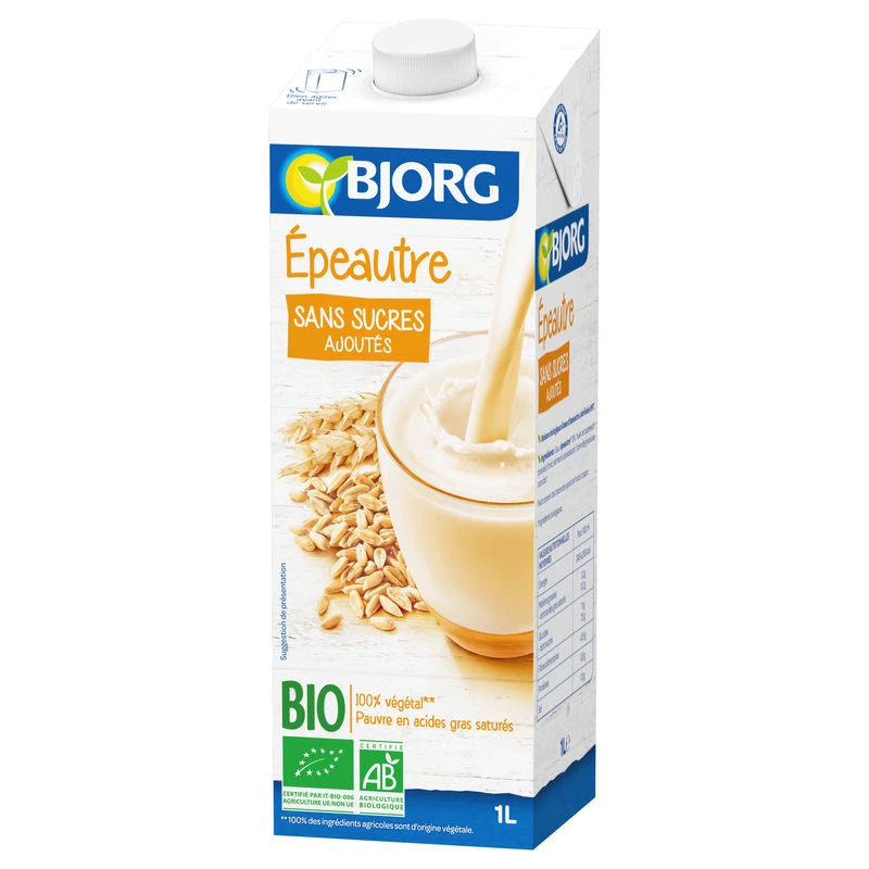 Leche de espelta ecológica 1L - BJORG