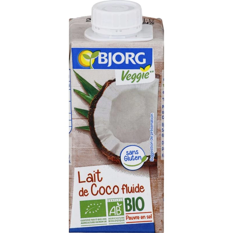 Organic coconut milk 200ml - BJORG