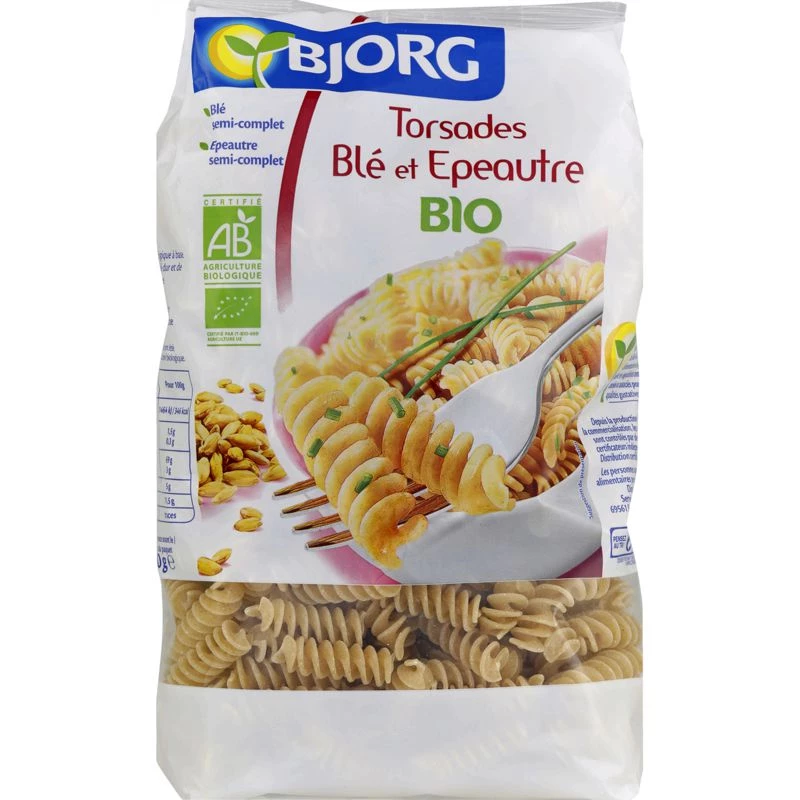 有机小麦和斯佩尔特小麦卷 500 克 - BJORG