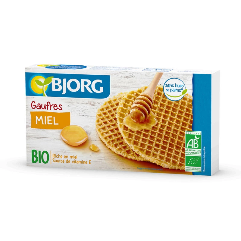 Gofres de miel ecológicos 175g - BJORG