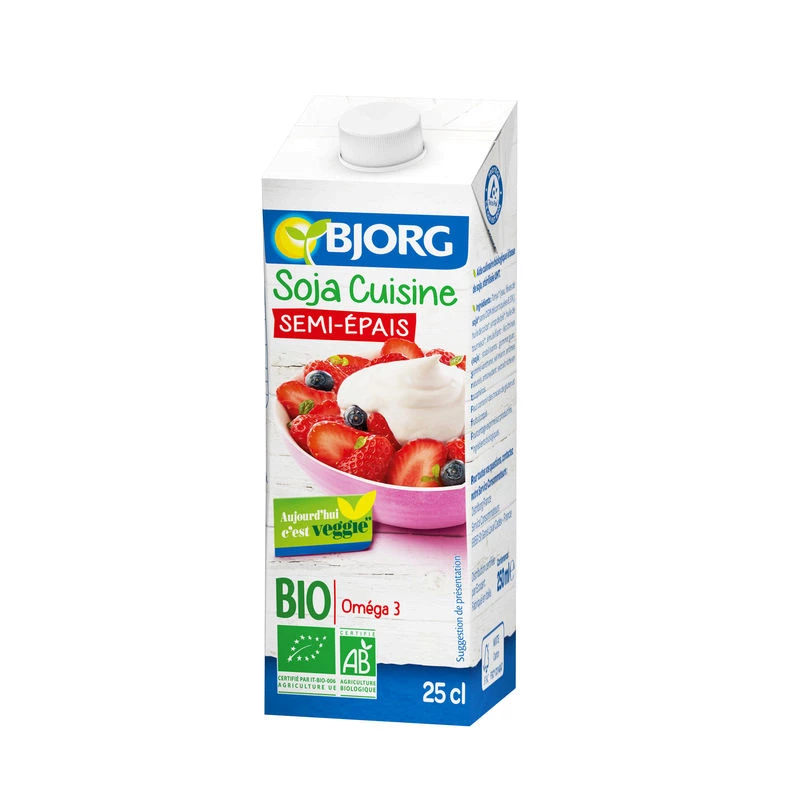 Bjorg Bio-Soja, halbdick, 25 cl