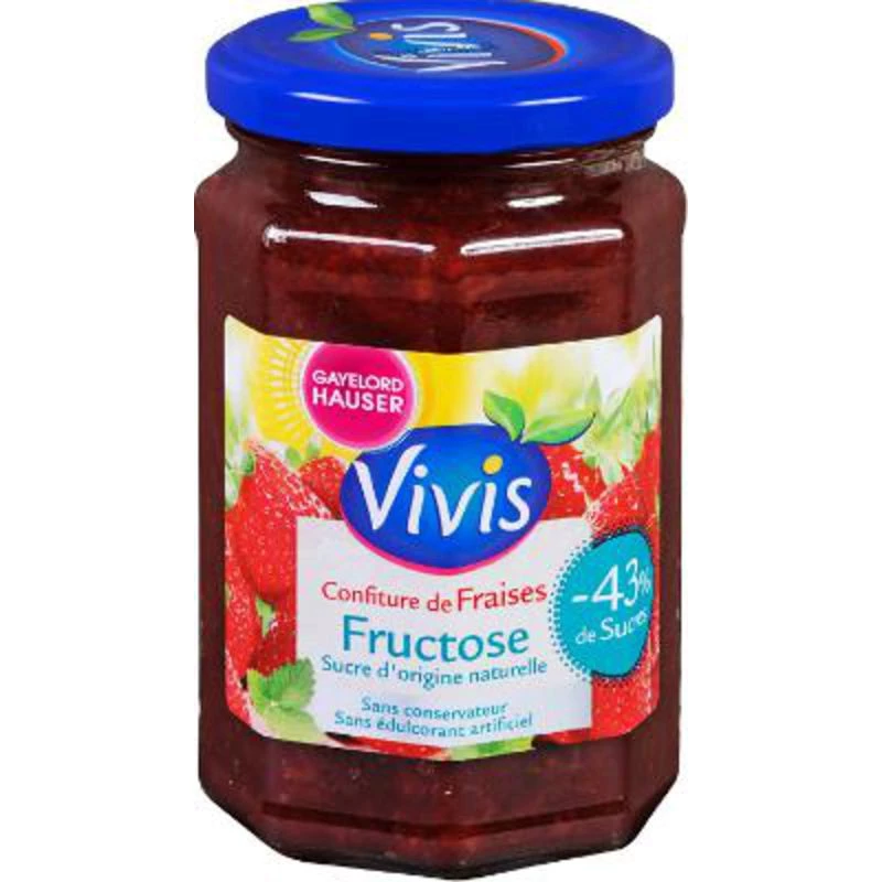 Confiture Fraise Fructose 320g