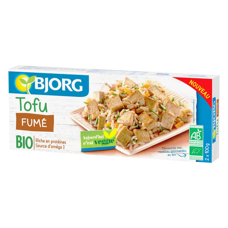 Organic smoked tofu 2x100g - BJORG