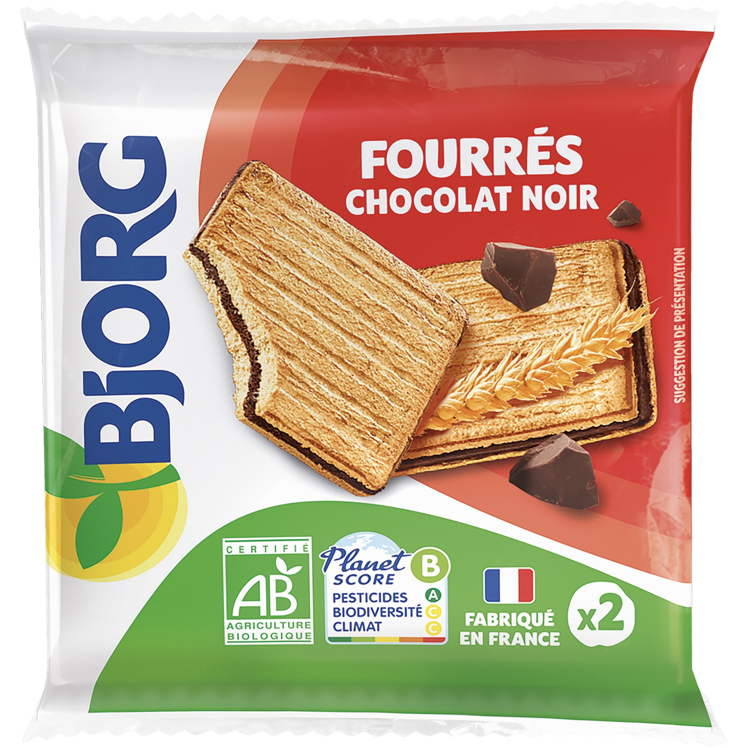 50g Fourres Chocolat Nr Bio Po