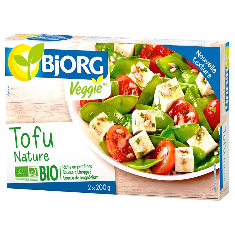 Tofu natural Bio, 400g, BJORG