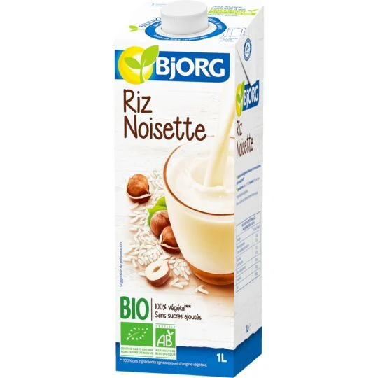 Organic Hazelnut Rice Vegetable Drink 1l - Bjorg