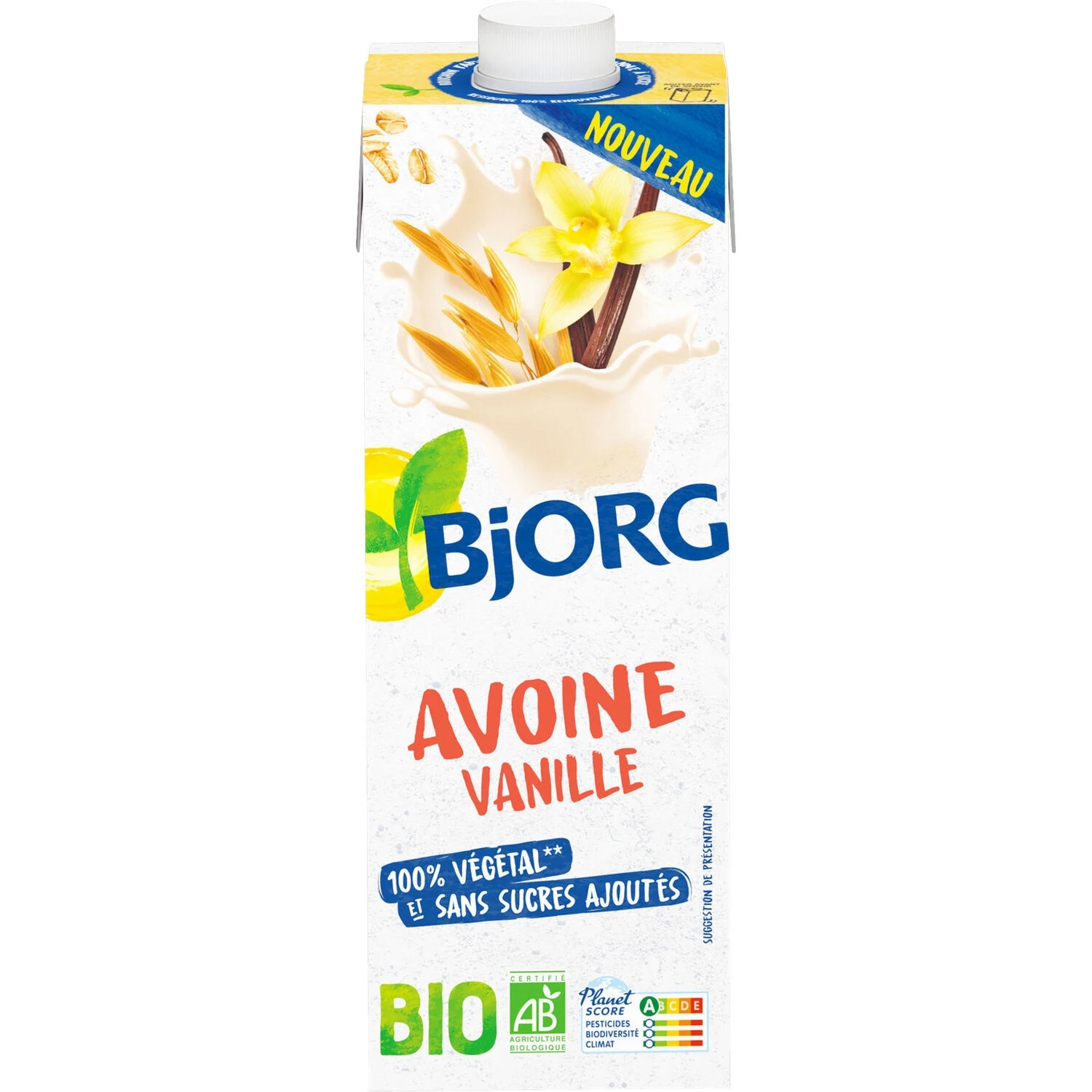 Organic Oat Vanilla Vegetable Drink 1l - Bjorg