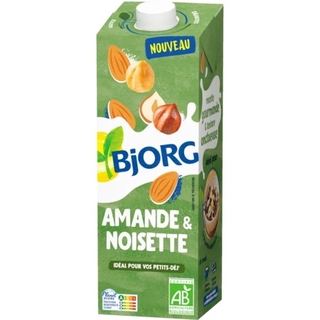 1l Almond Hazelnut Wood Organic Bjorg - BJORG