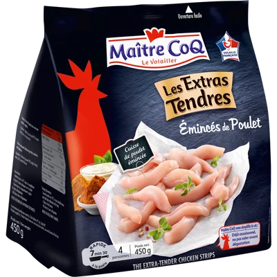 Cuisses de poulet émincés 450g - MAÎTRE COQ