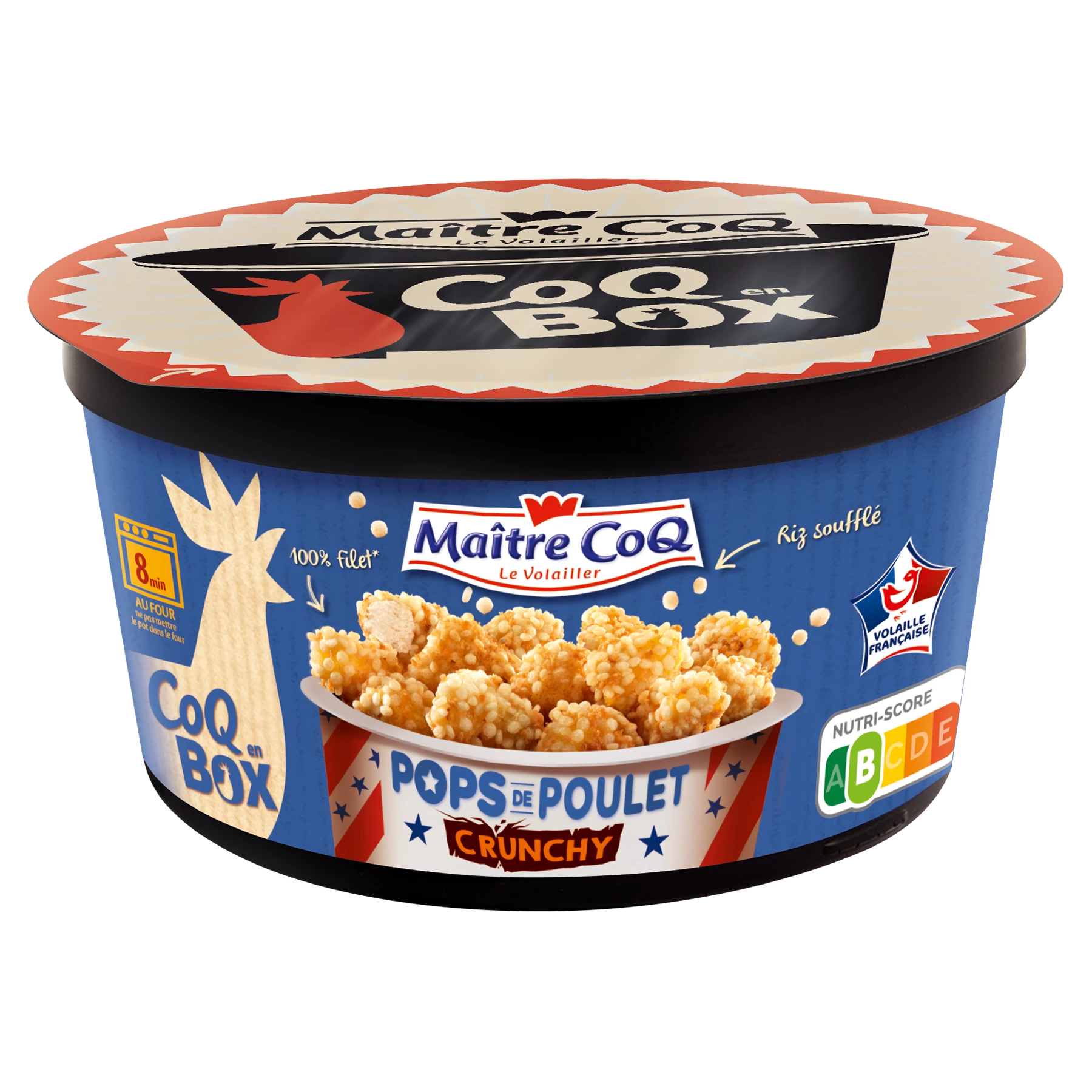 Pops Filet Poulet Crunchy 380