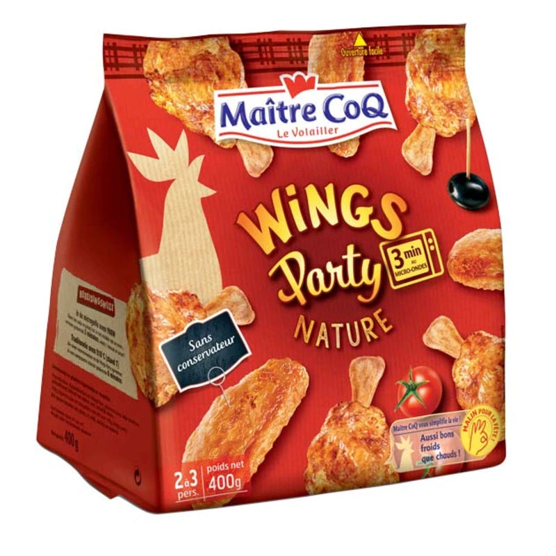 Wings Party Nature 400g - MAITRE COQ