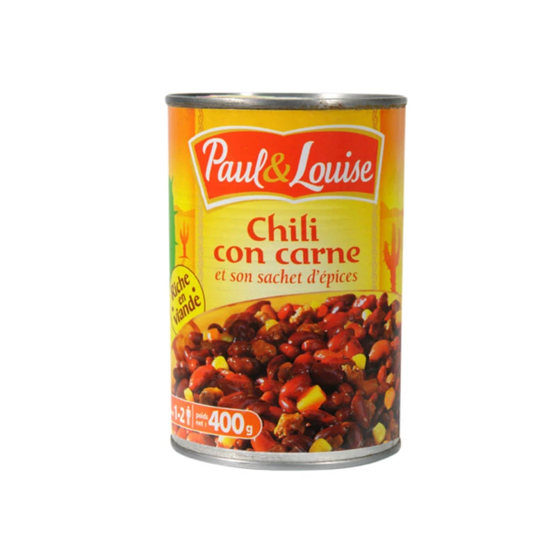 Chili Con Carne, 400g - PAUL & LOUISE