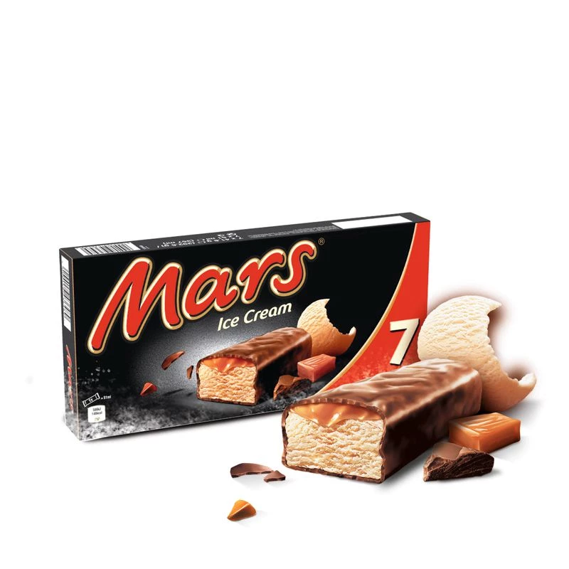 Barres glacées caramel x7 293g - MARS