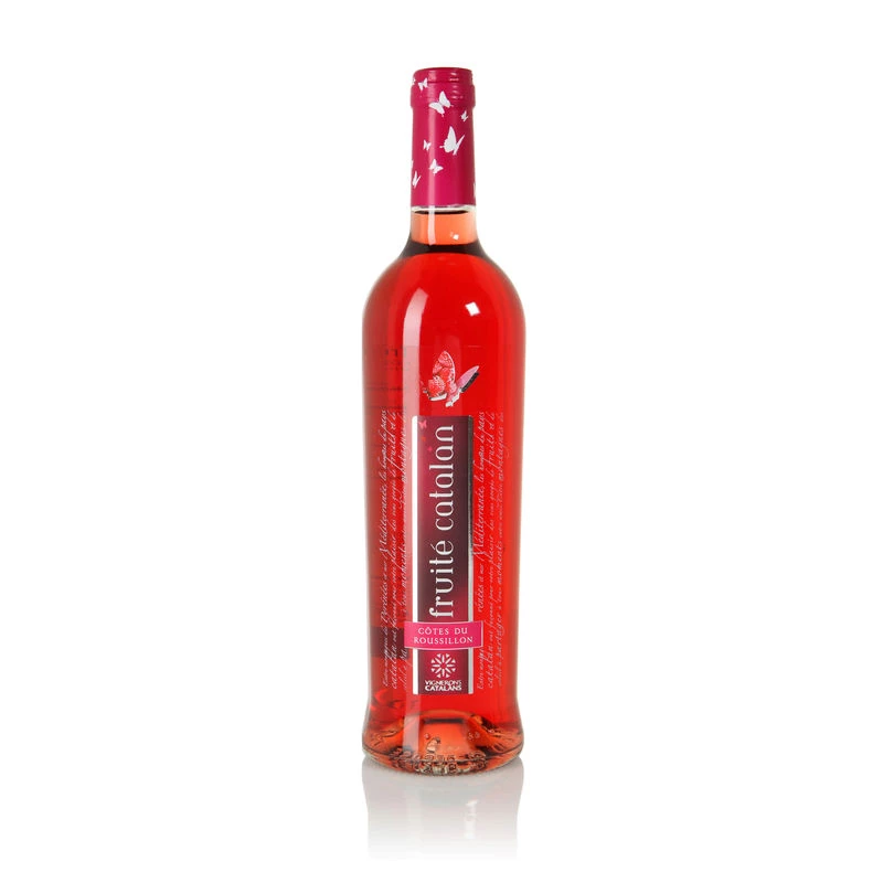 Côtes du Roussillon fruity Catalan rosé 12.5% ??-75cl