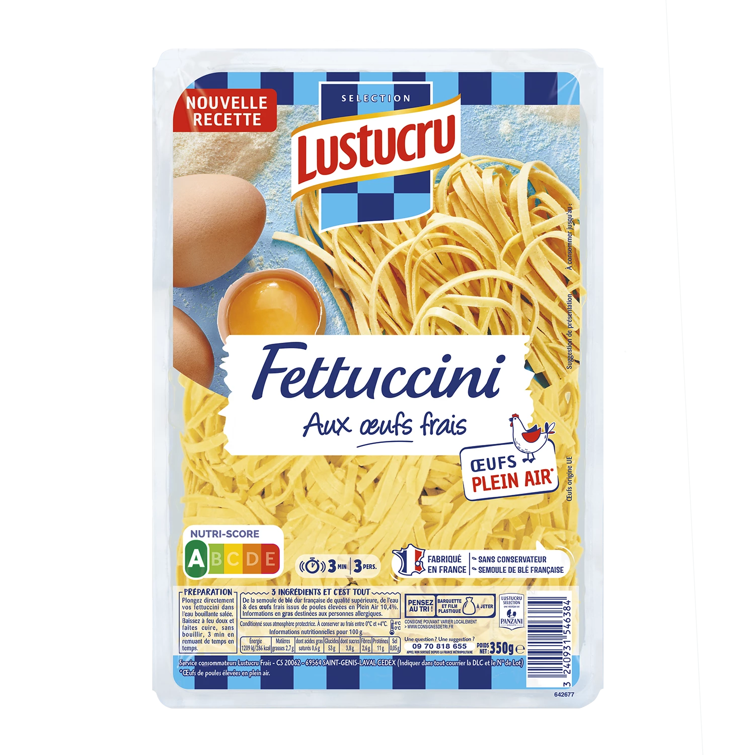 Fettuccini A Uf Plein Air 350g