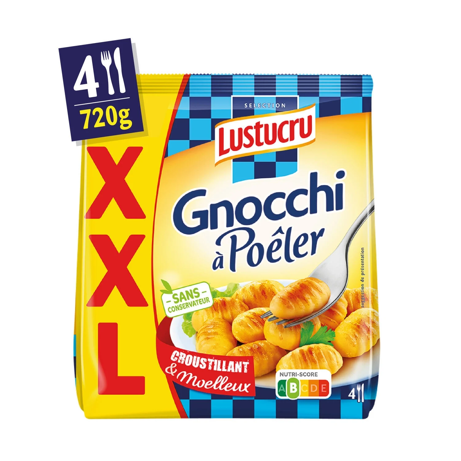 Fresh Pan-Fried Gnocchi Pasta 720g -  Lustucru