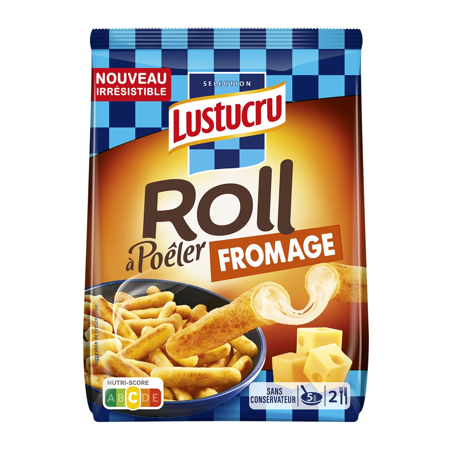 Fresh gnocchi flexible roll cheese 280g fastening pasta - Lustucru