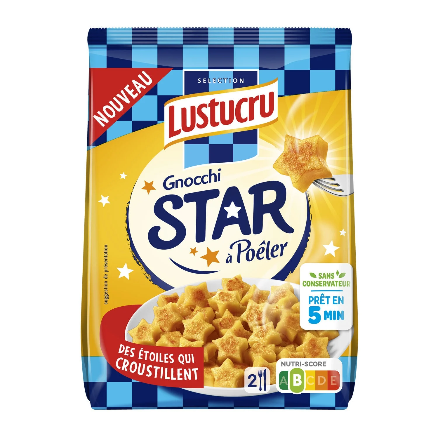 Gnocchi star to poo-oreer 300g - Lustucru