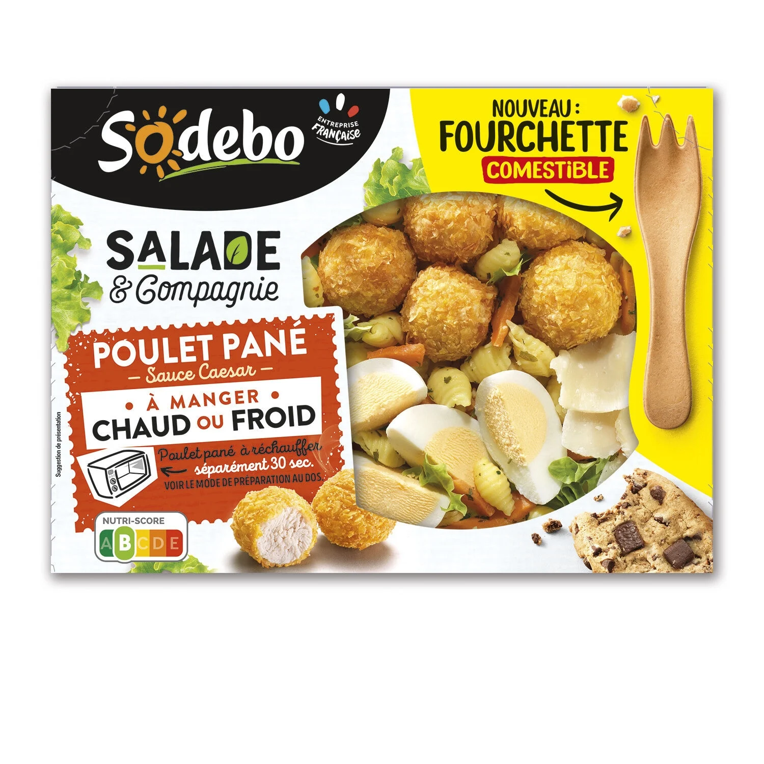 Breaded Chicken Salad with Caesar Sauce 320g - Sodebo