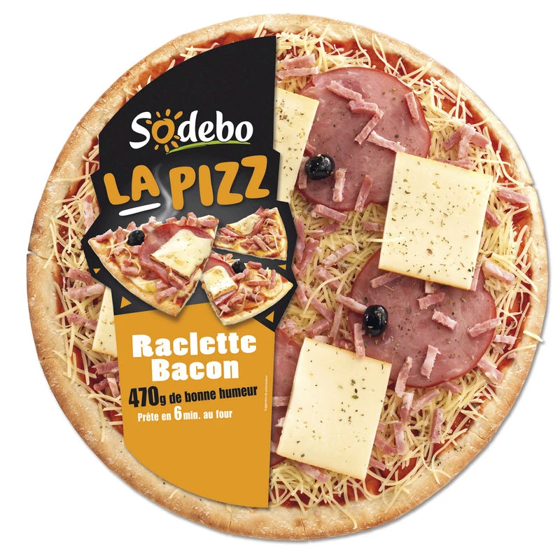 La Pizza Raclette Bacon 470g