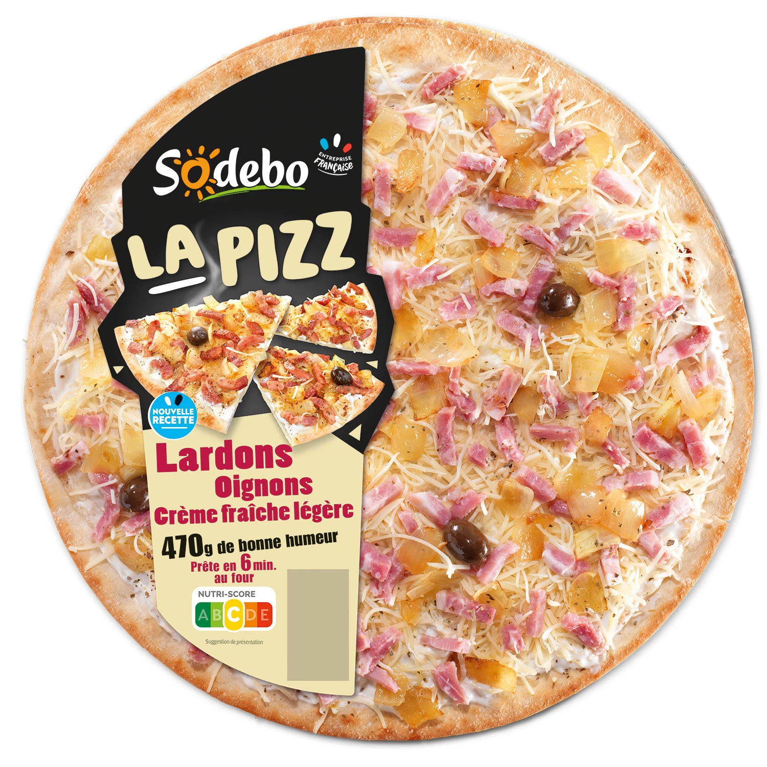 Pizza La Pizz 470g Lardon
