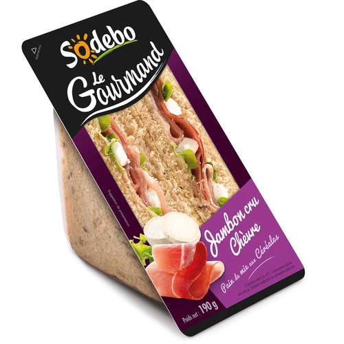 Sandwich jambon cru chèvre - SODEBO