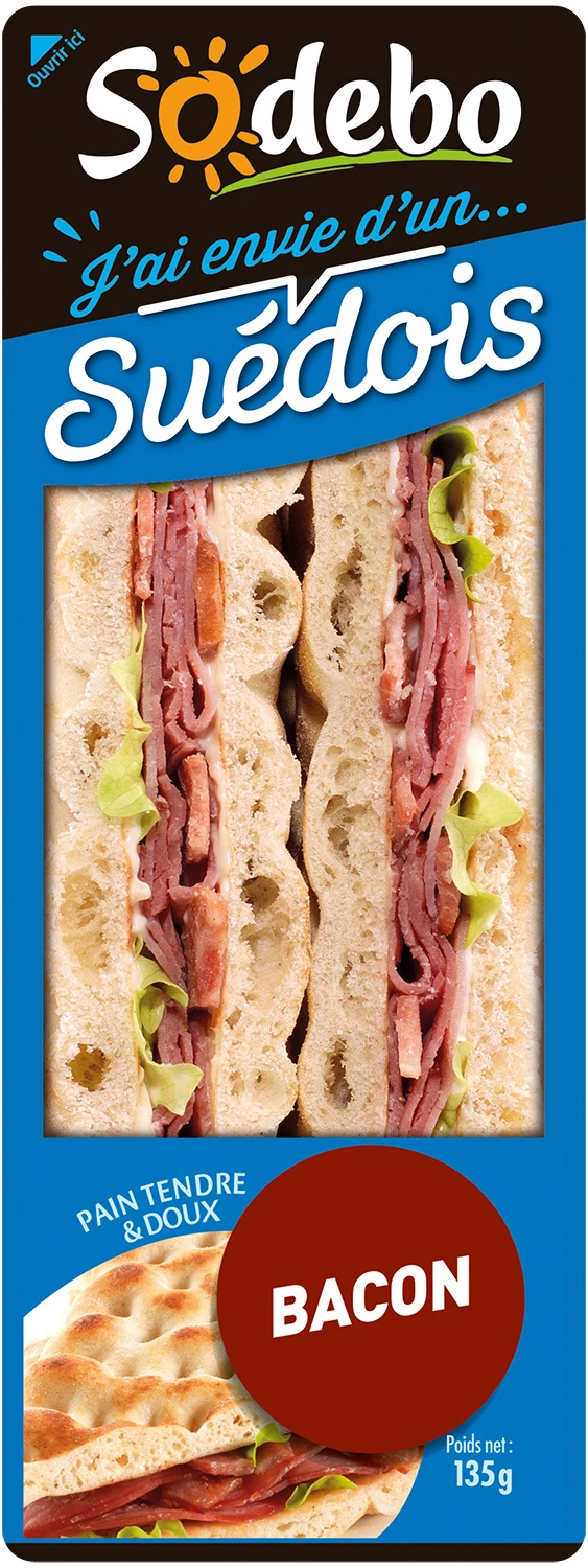 Sandwich Polaire Bacon 135g