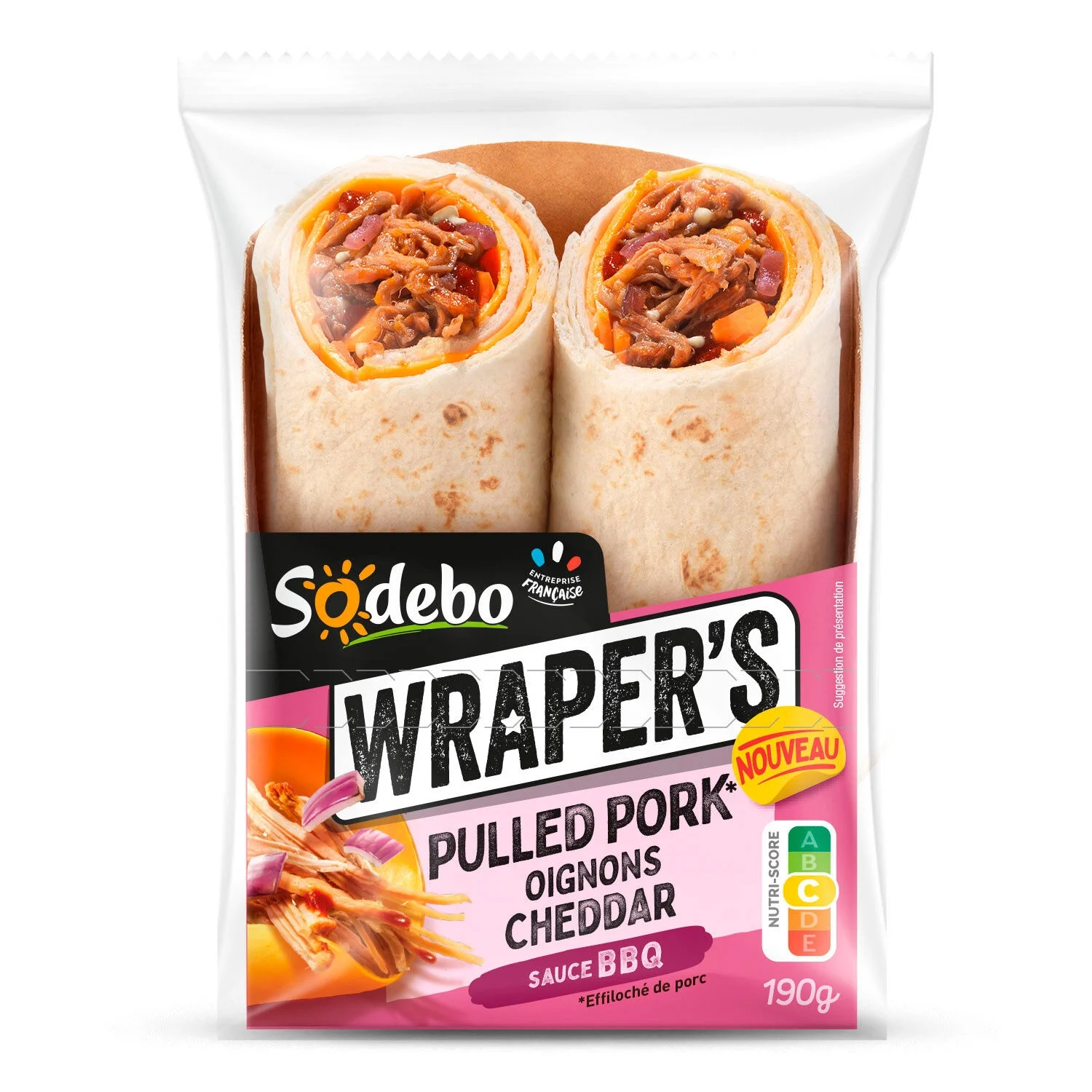 लपेटो प्याज फ्राइड चेडर पोर्क 190g - SODEBO