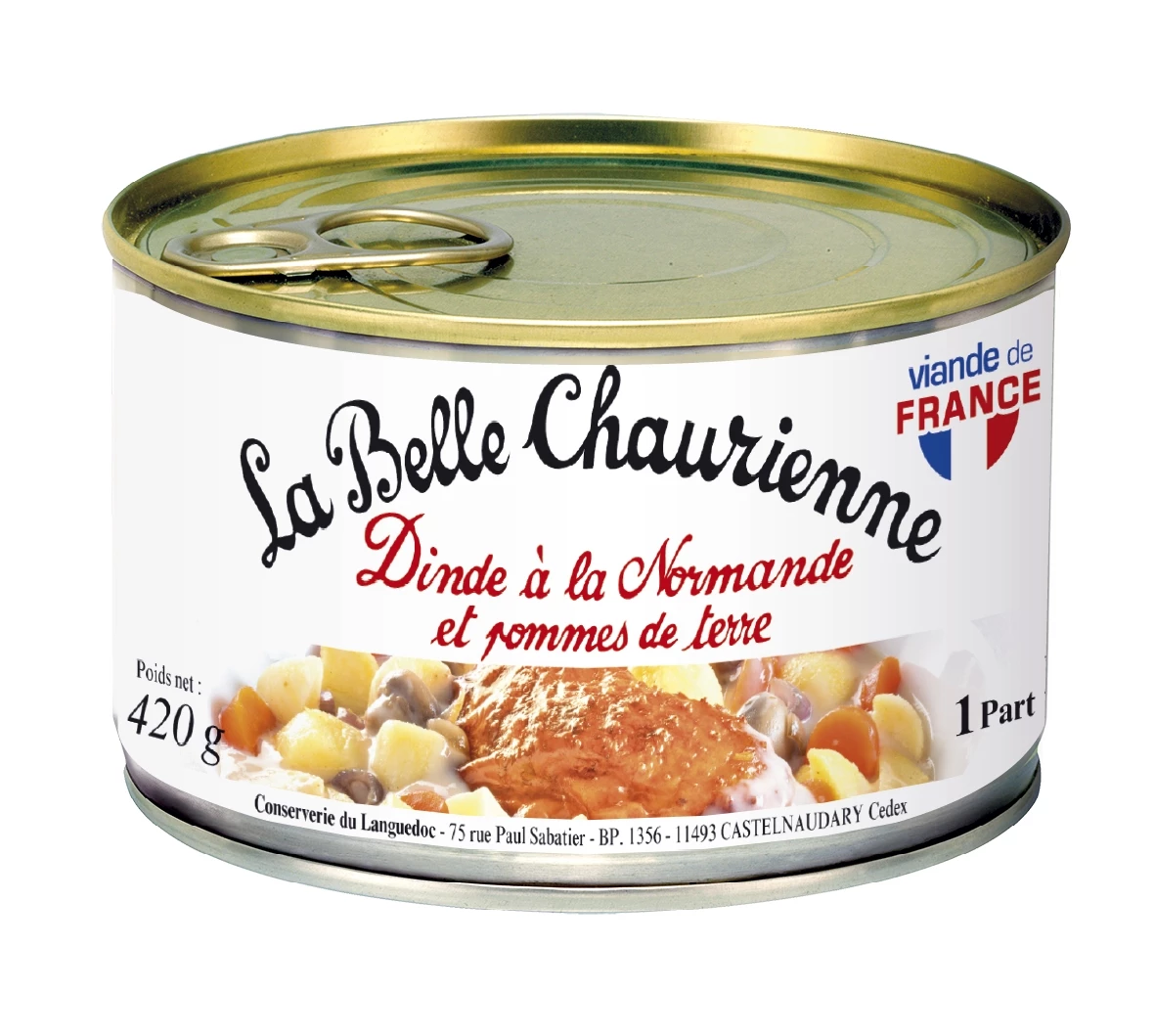 Normandy Turkey & Potato 420g - LA BELLE CHAURIENNE