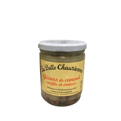 Plat Cuisiné de Gesiers de Canars Confits et Emicés, 350g - LA BELLE CHAURIENNE