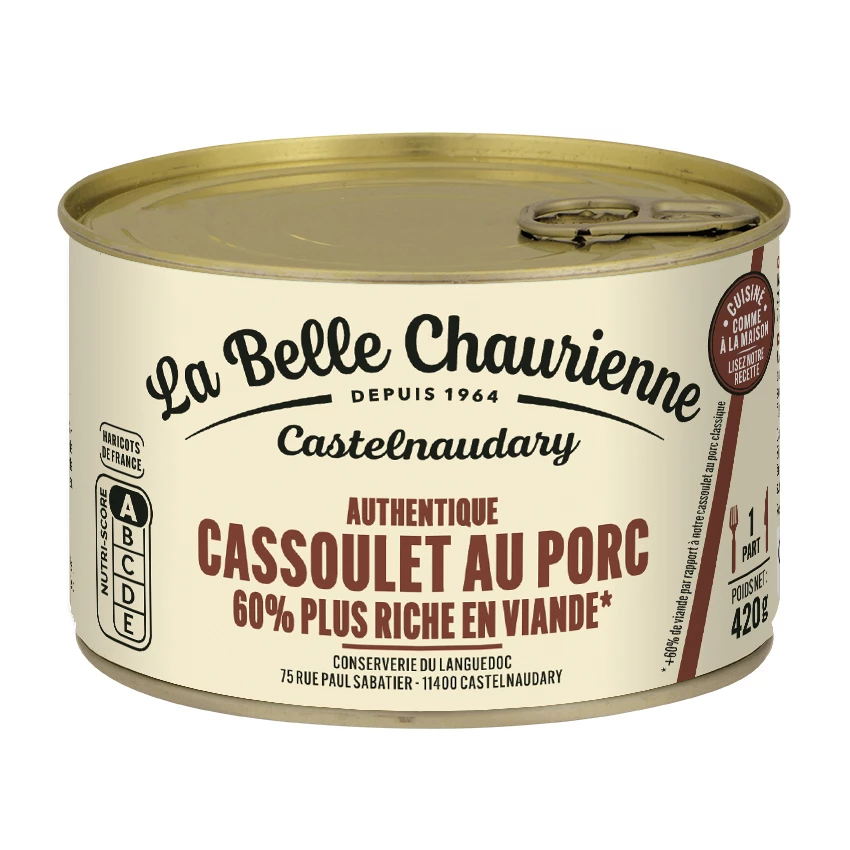Cassoulet Ricco Di Carne, 420g - LA BELLE CHAURIENNE
