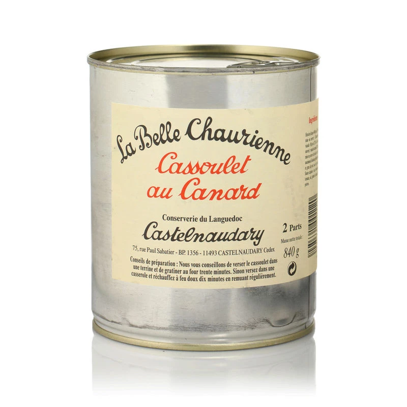 Cassoulet Au Canard 840g - LA BELLE CHAURIENNE