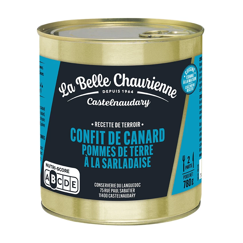 Duck Confit & Potatoes 780g - LA BELLE CHAURIENNE