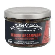 Campaign terrine with Espelette Piment 180g - LA BELLE CHAURIENNE