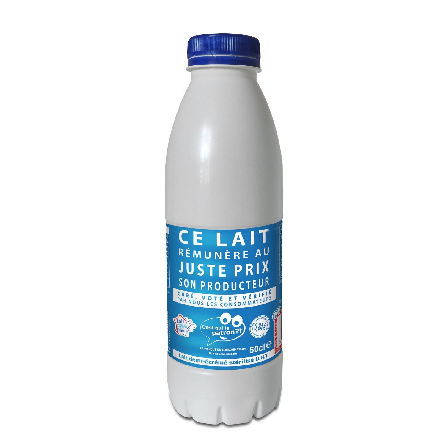 50cl Lait Demi Ecreme Cqlp