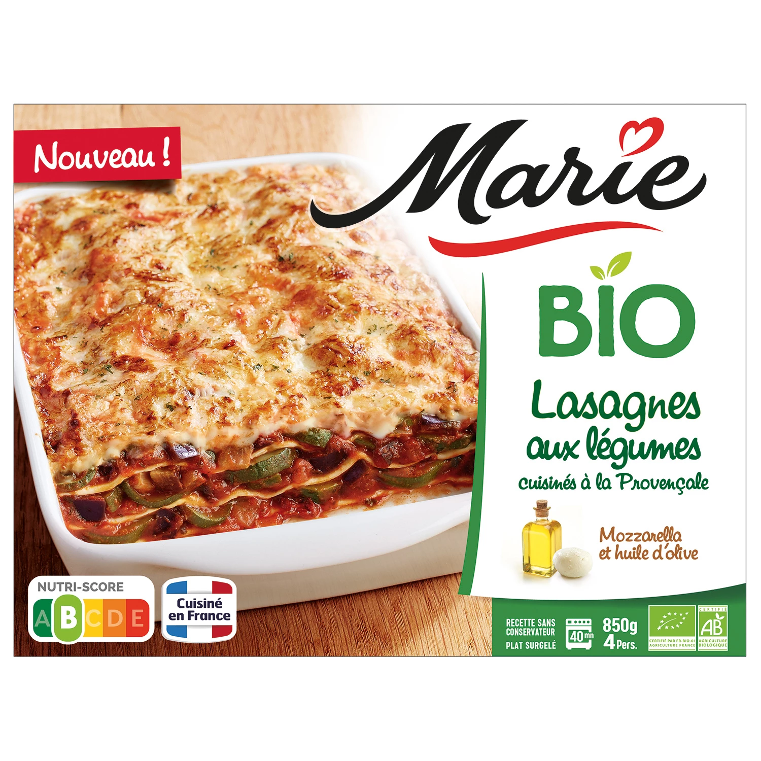 Marie Lasagnes Leg Bio 850g