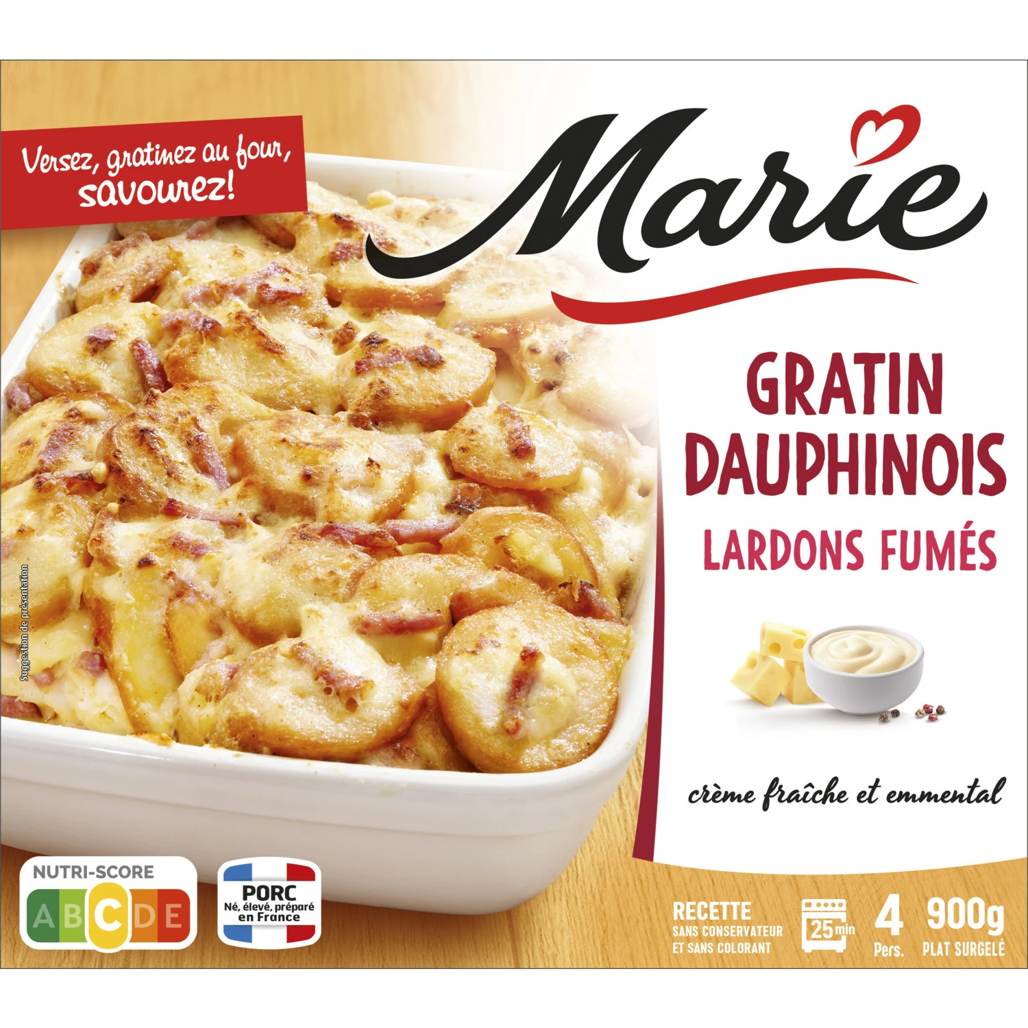 Gratin Dauphinois Marie 900g