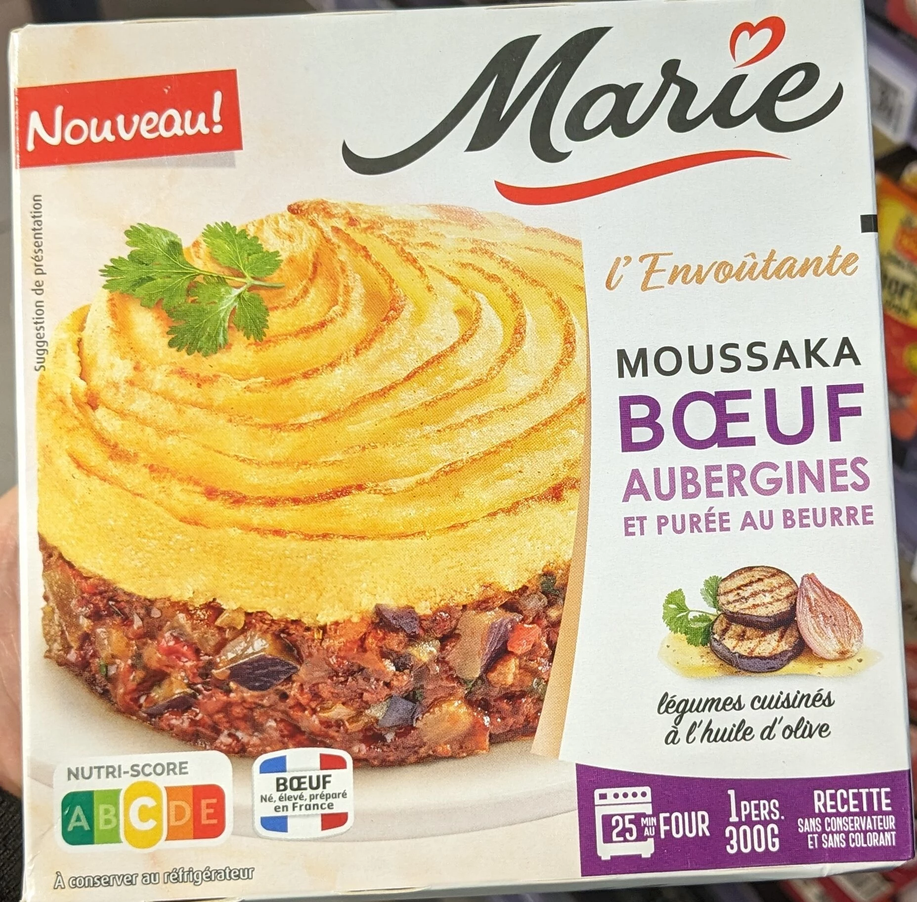 Plat Cuisiné Moussaka De Bœuf 300g - Marie
