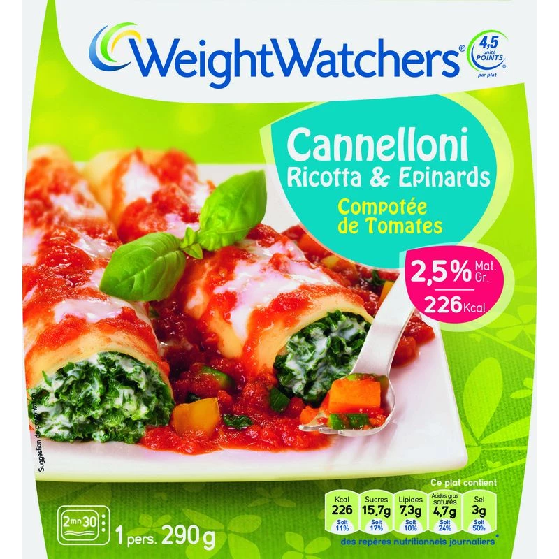 Cannelloni ricotta epinards 290 جرام - ساعات للوزن