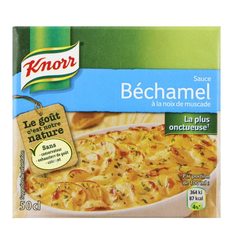 salsa bechamel con nuez moscada brick 50cl - KNORR