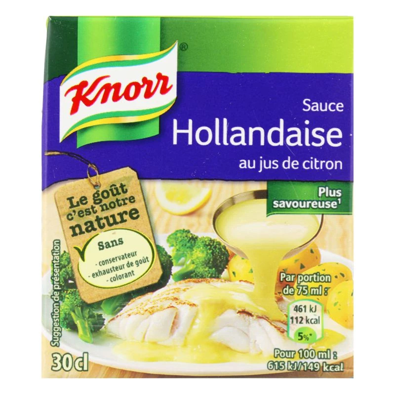 Sauce HolLandaise au Jus de Citron, 2X20cl - KNORR
